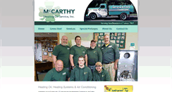 Desktop Screenshot of mccarthyheatingoil.com